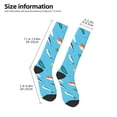 thumbnail image 2 of Balery Different Color Fishing Bait Printed Novelty Socks Men's Women's Crew Socks Sports Socks Knee High Socks Cotton Socks Quirky and Cool Socks, 2 of 9