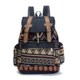 thumbnail image 1 of Qarigey de lona para mujer, de gran capacidad con cremallera, étnica, informal ajustable, suministros para bolso de Mochilas Tipo 1 Qarigey AP013988-01, 1 of 6
