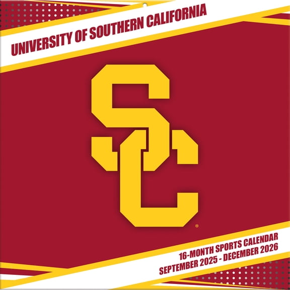 USC Trojans 12- x 12- 2026 Team Wall Calendar