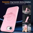 thumbnail image 2 of REQO Compatible with iPhone 16E Case with Invisible Magnetic O-Ring Stand Military-Grade Translucent Case for iPhone 16E 6.1" 2025 [Compatible with Mag-Safe][Great Grip Feeling], 2 of 9