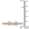 thumbnail image 3 of aaXia 14K Rose Gold 1/5ct. TDW Diamond Infinity Ring, 3 of 4