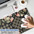 thumbnail image 4 of Long Mouse Pads for Desk,Pioneer Flower Floral Print Pattern Desk Mats on Top Of Desks, Desk Mouse Pad Extra Large with 3mm Non-Slip Base and Stitched Edge for Gaming,Office,Work,Home 31.5"x11.8", 4 of 6
