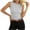 *White, variant on ClodeEU Women's Ribbed Crewneck Athletic Tank Top,Solid Color Casual Slim Fit Pullover Vest Wine,Womens Plus L
