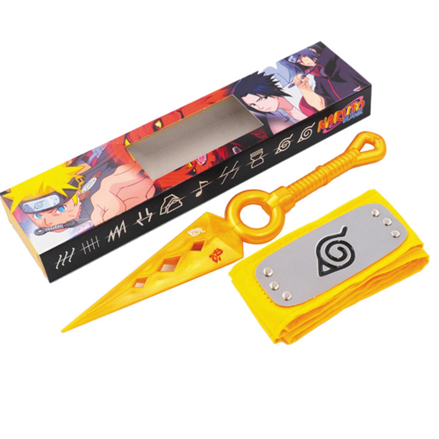 Anime Naruto Shippuden Golden And Headset Set Namikaze Minato Birthday 