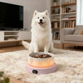 thumbnail image 4 of Heated Dog Bowl, Outside Heated Dogs Bowls, Large Heated Dogs Water Bowl Outdoor, Thermostatic Control Heated Cat Bowls, Anti-Freeze Heated Pet Water Dish for Cat, Dog (Pink), 4 of 11