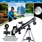 Telescope for Adults with 3 Rotatable Eyepieces, 700mm HD High Powered Astronomy Telescope, 70mm Large Aperture Optics Telescope for Moon Viewing, Outdoor Scenery Watching
