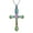 Rainbow, variant on Jesus Christ Crucifix Cross Urn Necklaces for Ashes for Women Men Cremation Pendant Urn Necklace for Ashes Stainless Steel Memorial Jewelry