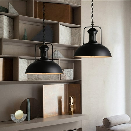 220V Industrial Metal Hanging Pendant Light Ceiling Light, Retro Vintage Lampshade Fixture Lighting For Bar Dining Living Room Cafe Home Decor