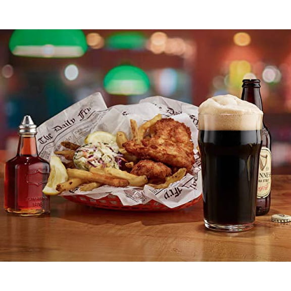 Burns Glass Classic Nonic English Pub Beer Glass 19 ozClear 4 piece Set