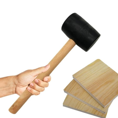 

BESTHUA Rubber Hammer Rubber Mallet For Flooring With Fiberglass Solid Wood Handle Double Faced Multifunctional Mallet For Floor Tile Marble Installation Special Home Beef Tendon apposite