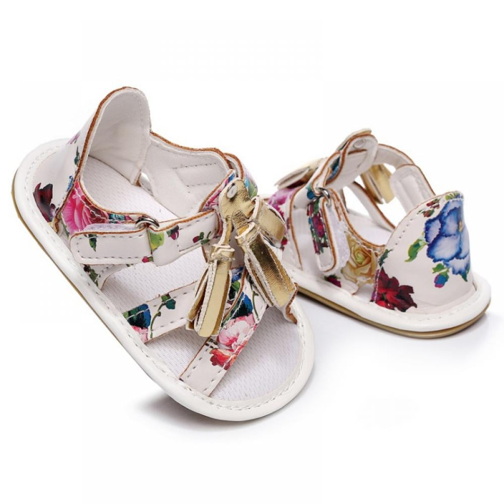 Sunmark Baby Girls PU Sandals Summer Infant Tassel Design Toddler