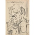 thumbnail image 2 of Marian Kopf 14x18 Gold Ornate Wood Frame and Double Matted Museum Art Print Titled - Night Entertainment Premises (1965-1969), 2 of 4