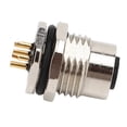thumbnail image 2 of Connecteur femelle M12 4 conducteurs type D pour châssis, résistant aux UV, pour capteurs, actionneurs, moteurs et transport ferroviaire, 2 of 4