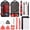 Red, variant on Precision Set 122 In 1 Electronics Magnetic Repair Tool Kit With Case For Computer Pc Cellphone Laptop Ps4 Game Console Watch Glasses Etc (grey)