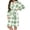 Green, variant on SELONE Hooded Robes for Women Plus Size Two-Sided Fleece Bathrobe Lace up Plaid Long Sleeve Towel Robe Home Nightwear