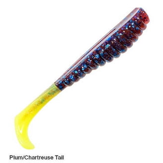 Berkley PowerBait Micro Chenille 4 Pouces - Green Pumpkin - 12 Carats - Leurre Soufre Pour Bass