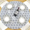 thumbnail image 4 of Nappe Ronde avec Bord Élastique Imperméable Anti-Huile Nappe en Pvc Essuyable Couverture de Table, 4 of 5