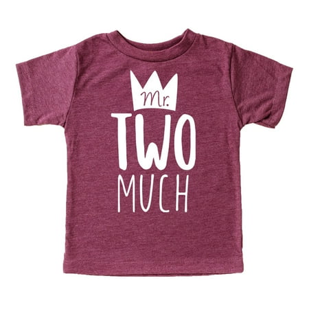 

Boys 2nd Birthday Mr Two Much Crown Birthday Shirt Picture Perfect Outfit Vintage Burgundy Shirt 4T
