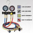 thumbnail image 3 of Lichamp HVAC Gauges with Hoses, AC Manifold Gauge Set R410a R134a R12 R22 Refrigerant Gauges, 3 of 4