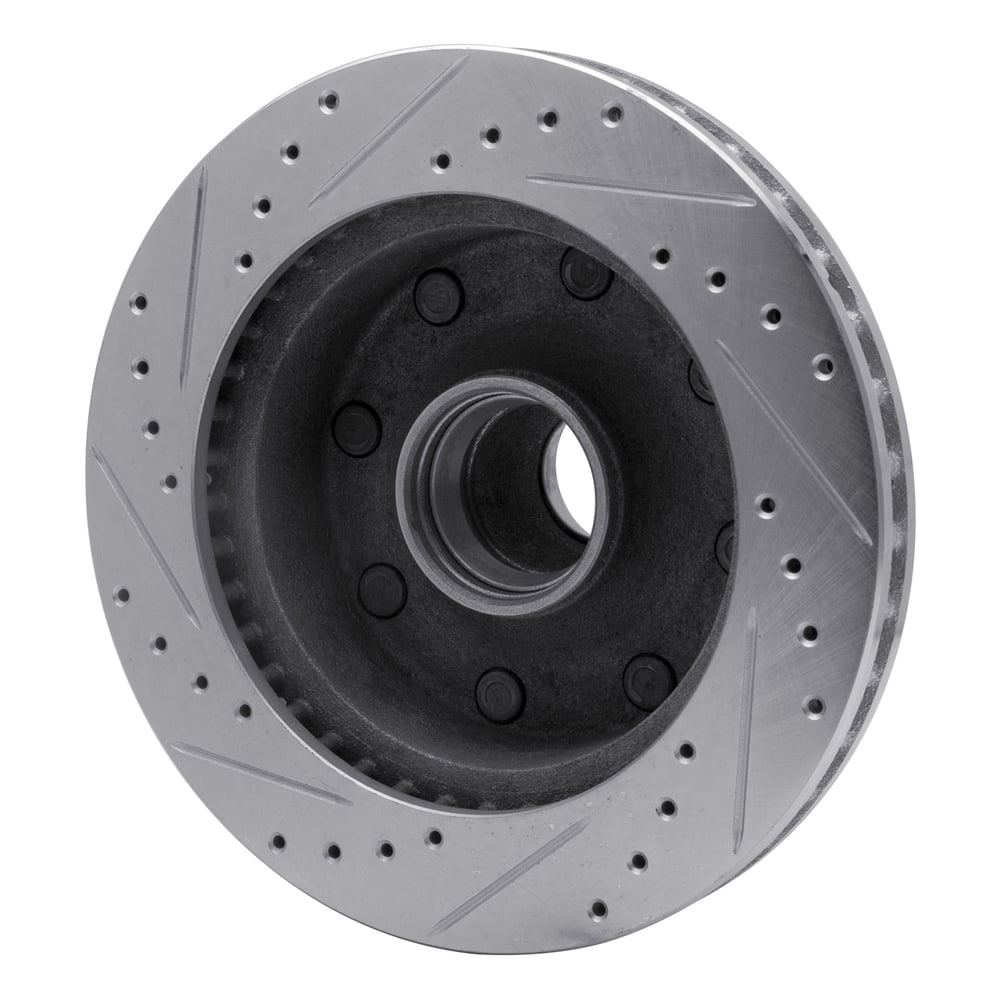 Dynamic Friction Company 631-54118R DFC Brake Rotor - Drilled And Slotted - Silver