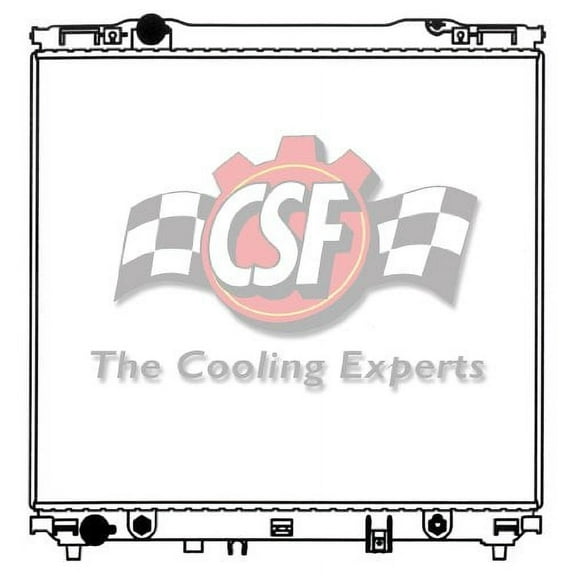 CSF Aluminum Core Radiator, Plastic Tank