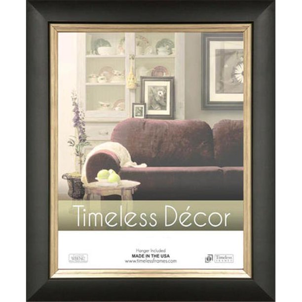 Timeless Frames 79305 Michelangelo Black Silver Wall Frame, 16 x 20
