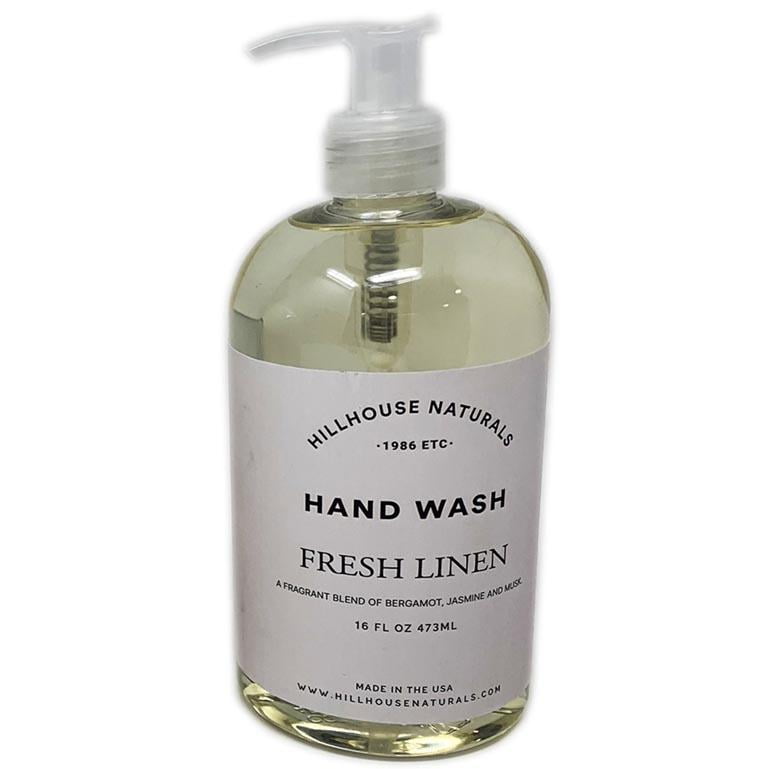 Hillhouse Naturals Hand Wash 16 Oz. - Fresh Linen - Walmart.com