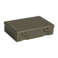 thumbnail image 1 of Caja de almacenamiento de escritorio apilable, resistente al agua, con tapa, duradera, para herramientas. Verde Grande, 1 of 9