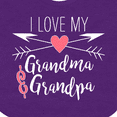 thumbnail image 4 of Inktastic I Love My Grandma and Grandpa Heart and Arrows Boys or Girls Baby Bib, 4 of 4