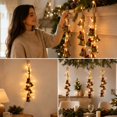 thumbnail image 5 of Lighted Christmas Bells Garland Warm White String Holiday Tree Door Decor, 5 of 7