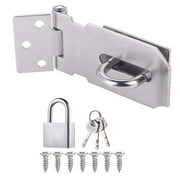 Burglar-proof Household Door Clasp Lock Gate Bolt Shed Latch Padlock Hasp