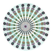 CNMF Round Beach Throw Tapestry Printing Picnic Mat Beach Blanket Tapestry