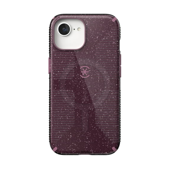 iPhone 16e/15/14/13 CandyShell Grip with MagSafe in Plumberry Glitter