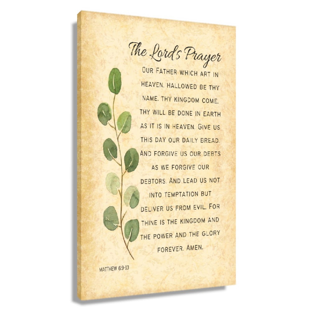 The Lord s Prayer Wall Art Matthew 6 9 13 Bible Scripture Wall Art The Lord s Prayer Wall Art Matthew 6 9 13 Bible Scripture Wall Art