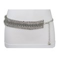 thumbnail image 4 of Women Silver Metal Chain Fashion Belt Hip Waist Size S M L, 4 of 13