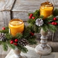 thumbnail image 6 of Christmas Home Decor Pine Cones Berry Candle Garland Hanging For Holiday Display Christmas Decorations Table Centerpiece, 6 of 9