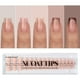 thumbnail image 1 of Uñas postizas, bartboxnails, COATTIPS, uñas de gel francesas, tonos de piel, 1 of 6