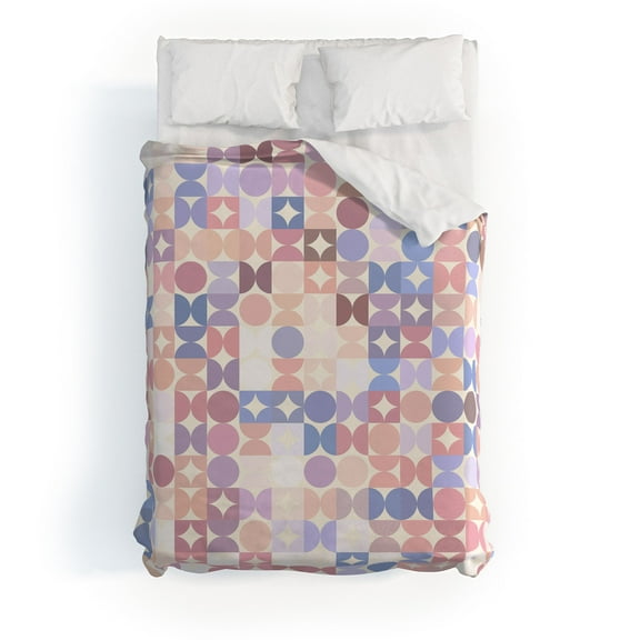Society6 Kaleiope Studio Retro Groovy Boho Pattern Duvet Cover Cotton Full