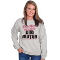 thumbnail image 5 of Retro This Mom Can Be A Bad Mutha Women Crewneck Sweatshirt Brisco Brands S, 5 of 5