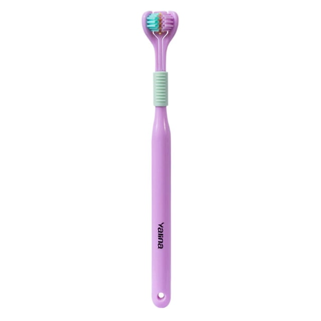 Three-Sided Soft Hair Toothbrush Around Design Multi-Angle Clean Toothbrushes Cleaning 3-Sided Deeply