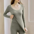 thumbnail image 6 of Wensltd Women's Winter Seamless Thermal Underwear Set Round Neck Long Sleeve Tight Fit Warm Clothing, 6 of 9