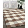 thumbnail image 3 of Ahgly Company Machine Washable Indoor Rectangle Contemporary Dark Gold Brown Area Rugs, 5' x 7', 3 of 7