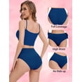 thumbnail image 6 of 4 Pack Tummy Light Control Shapewear Underwear for Women- High Waisted Underwear Butt Lifter Slimming Briefs Sport Breathable Panty for Ladies, 6 of 6