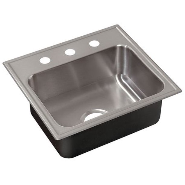 Just Manufacturing Sl 17519 A Gr 3 Drop In Mount Drop In Sink 3 Hole Walmart Com Walmart Com