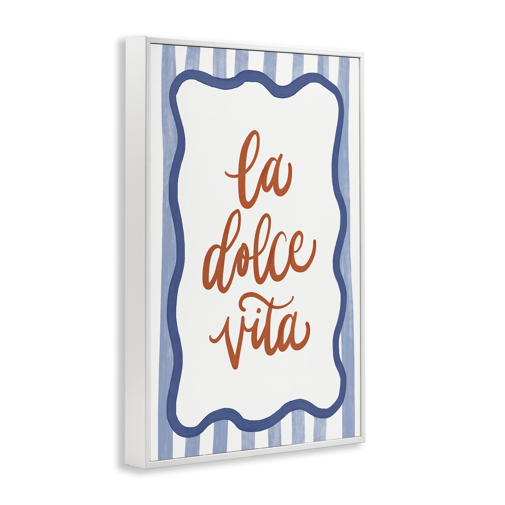Stupell Industries Italian Kitchen Typography White Framed Giclee Art, design by Amanda Houston