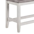 thumbnail image 4 of Jay 54 Inch Fabric Upholstered Counter Height Bench, White, 4 of 5
