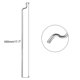 thumbnail image 2 of Varillas de empuje de acero Uxcell Z 1.2 x 450mm(17.7") Cuernos de control estándar de nylon 4 agujeros para DIY 10pcs, 2 of 4