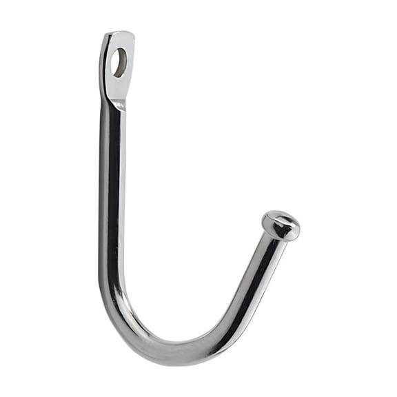 Qiulaii Wall Hanging Coat Hook with Sturdy Construction, Space-Saving Single Hook for Home Organization, Easy Installation,B