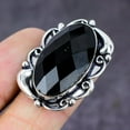 thumbnail image 2 of Natural Black Spinel Gemstone Handmade 925 Sterling Silver Ring Size 6.5, 2 of 2