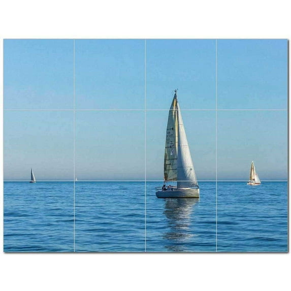 Boat Ship Ceramic Tile Mural Kitchen Backsplash Bathroom Shower 400205-M43